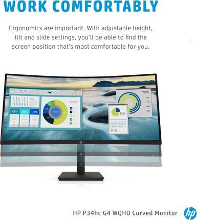 Produktbild HP P34hc G4 (3440 x 1440 Pixel, 34")