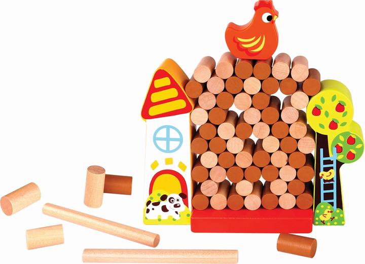 Actual product image Tooky Toy Jenga Farm, on the farm, TKC572