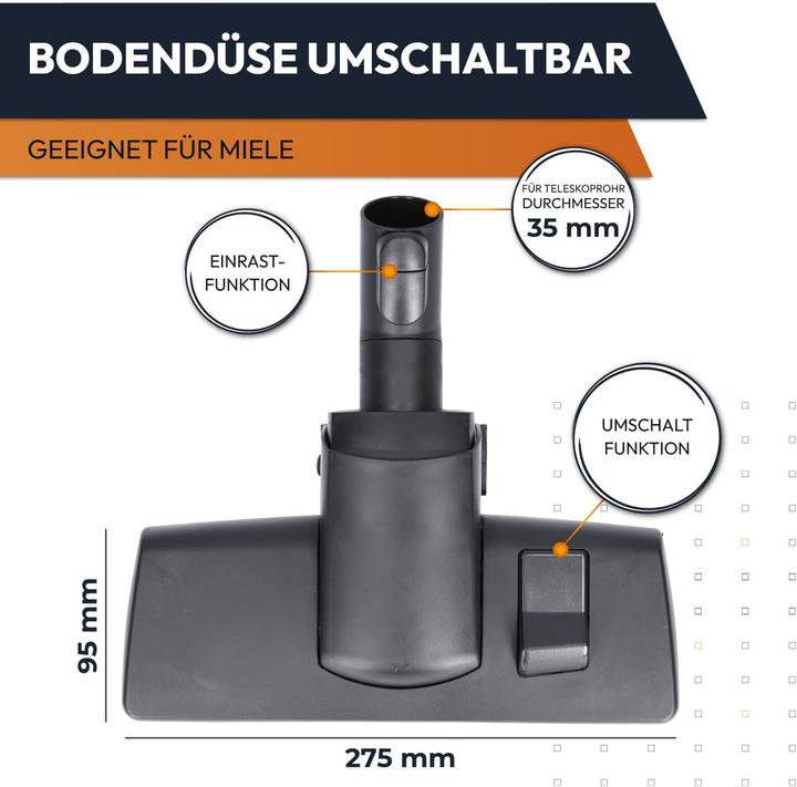 Actual product image Kenekos Kombidüse für Miele Staubsauger-Modelle