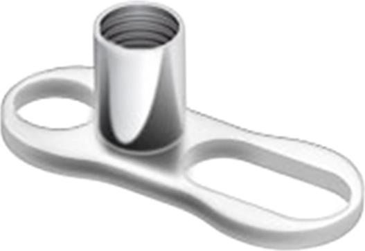 Produktbild Star Piercing Steriler Dermal Anchor Anker zwei Loch (Titan G23, ohne Messing)