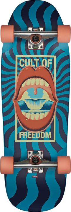 Actual product image Globe Skateboard Dealer 30" - Cult Of Freedom/Blue- Complete 2023 (30")