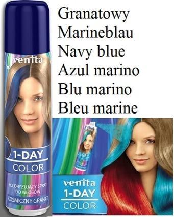 Produktbild Venta Venita 1-Tages-Farbhaarspray Marineblau Farbe (Navy Blue)