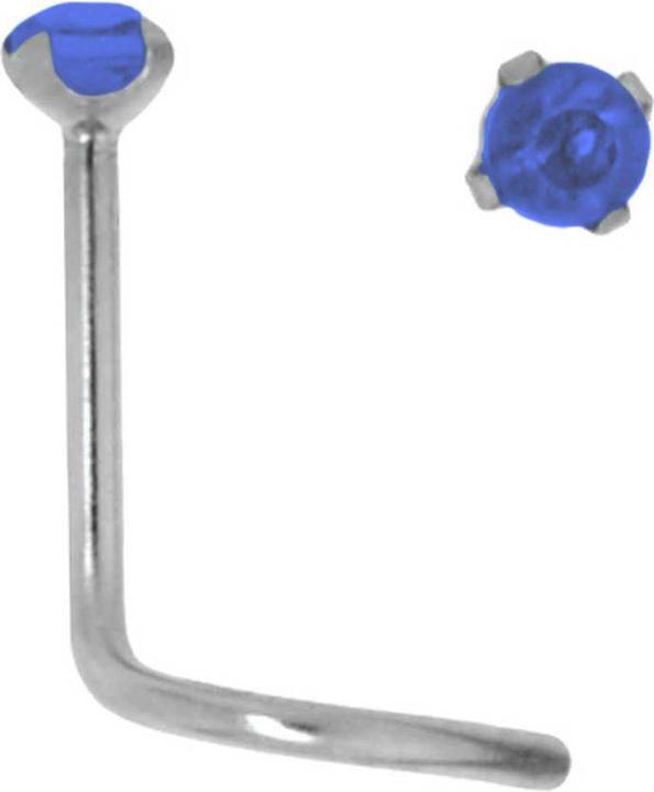 Bijouteria Nasenpiercing (Chirurgenstahl 316L, Kristall)