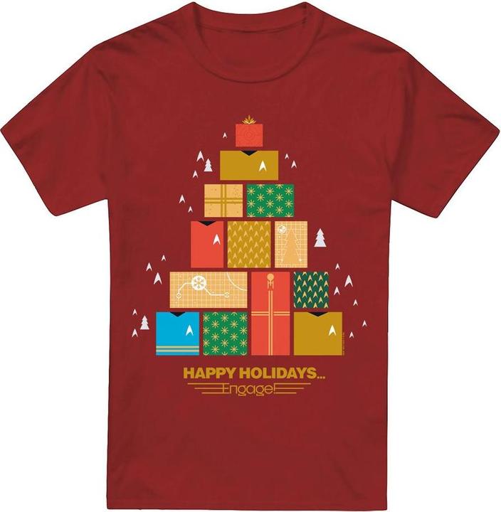 Star Trek: The Original Series Happy Holidays TShirt weihnachtliches Design