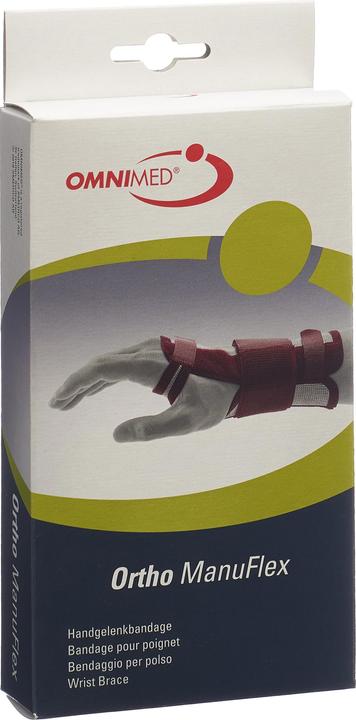 Actual product image Omnimed Ortho Manu Flex wrist brace left black (M)
