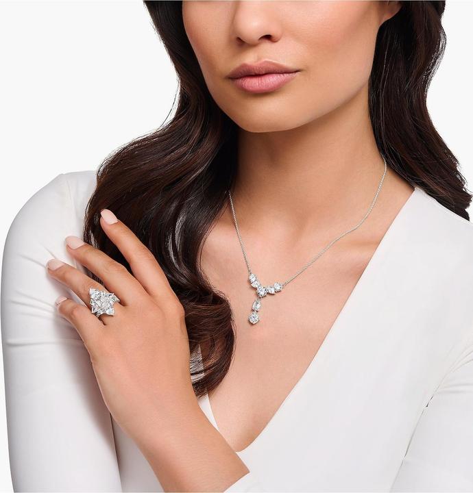 Image du produit Thomas Sabo Collier de style Y avec sept pierres blanches Argent (Argent, 40 - 45 cm)