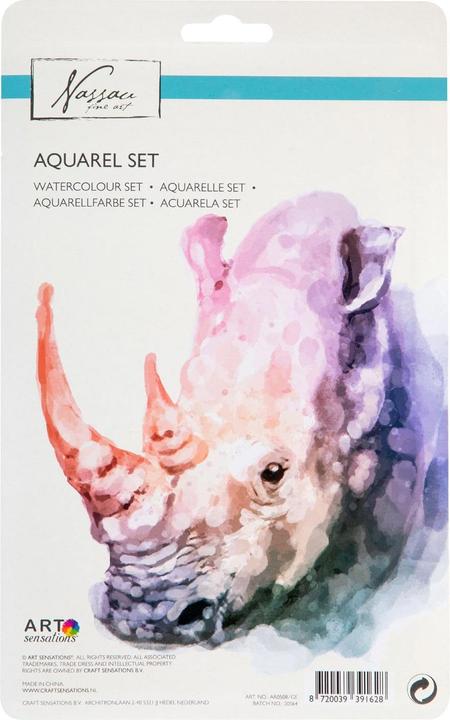 Immagine prodotto Art Sensations Set di acquerelli Nassau (Multicolore, 18 ml)
