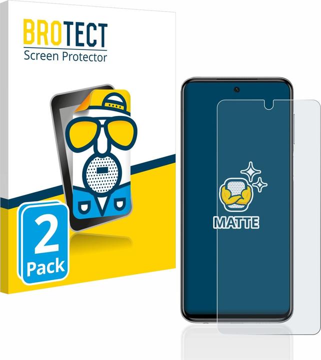 Actual product image BROTECT Anti-glare screen protector matt (2 Piece, Xiaomi Redmi Note 9S)