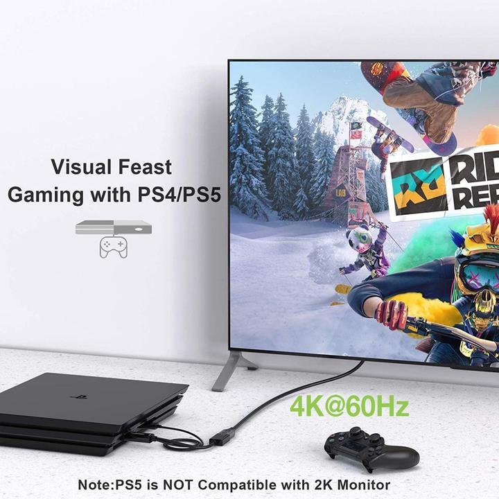 Produktbild Techly Adapter HDMI M auf DisplayPort F + USB-A M 4K 60Hz (HDMI)