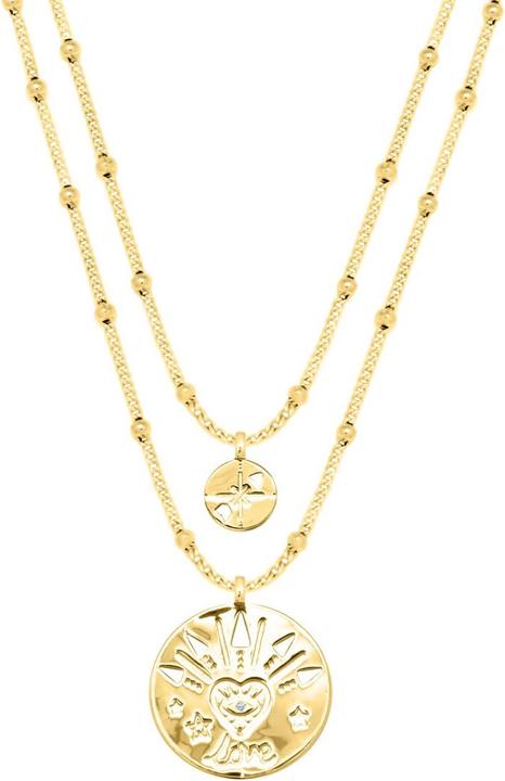 Actual product image Candy Heart Eye necklace, 925 sterling silver, gold-plated (18k gold-plated, 925 sterling silver, 925 Sterling silver, 42 - 45 cm)