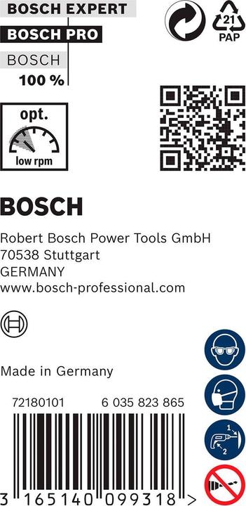Actual product image Bosch Professional Zubehör PRO Wood HSS installation drill bit, 6 x 57 x 400 mm (5 mm)