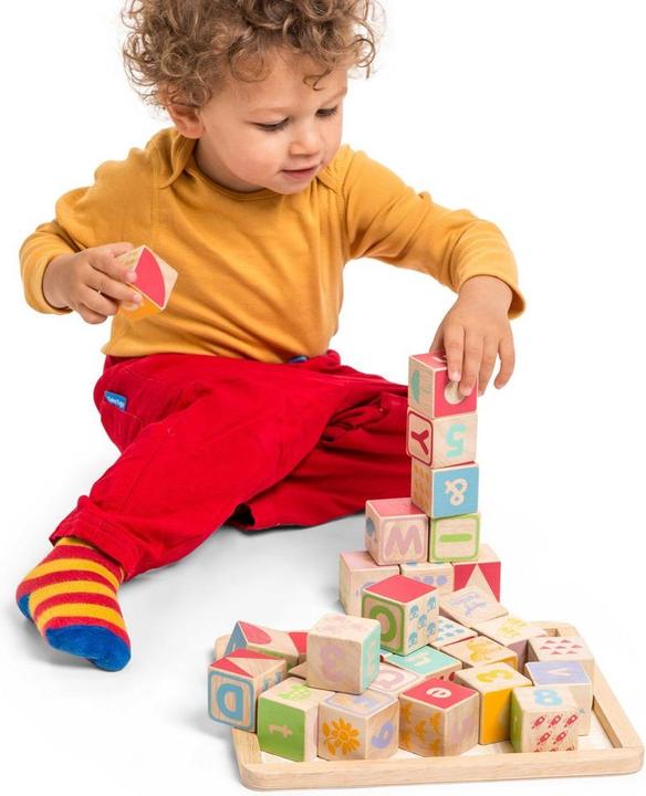 Produktbild Le Toy Van Farbige Holzwürfel - ABC & mehr