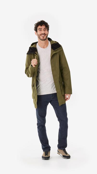 Image du produit Quechua Veste longue de randonnée homme, NH500 olive (4XL)