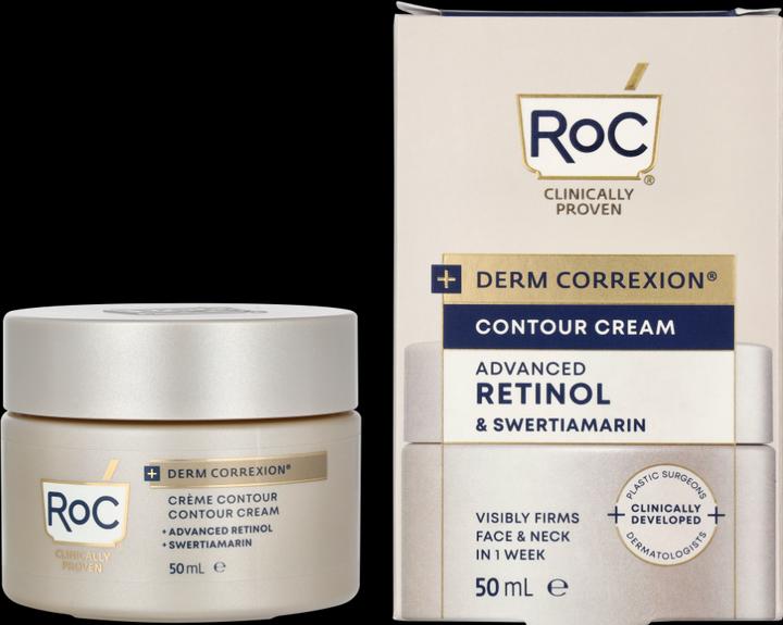 Actual product image Roc Derm Correxion Contour Cream for Face Neck and Jawline Visible Face Lift Neck Firming Treatment (50 ml)
