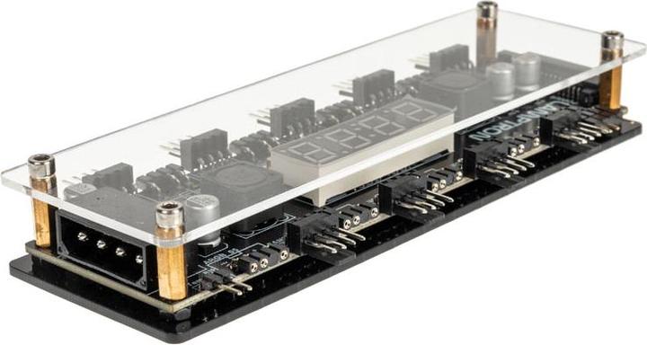 Productafbeelding Lamptron LP801 ventilatorregelaar met display (9 Ventilator)