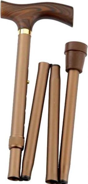 Actual product image Gastrock Folding stick with hardwood handle bronze