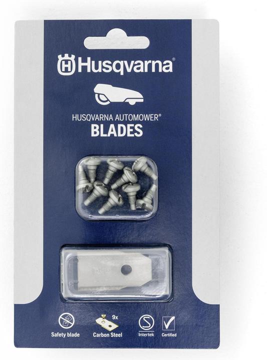 Produktbild Husqvarna Messersatz 9 Stück (Mähroboter, Rasenmäher Messer + Ersatzmesser Gartenmaschinen)