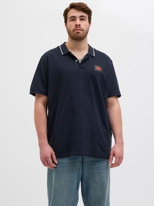 Actual product image Jack & Jones Plus Size Gedruckt Poloshirt Poloshirt (3XL)