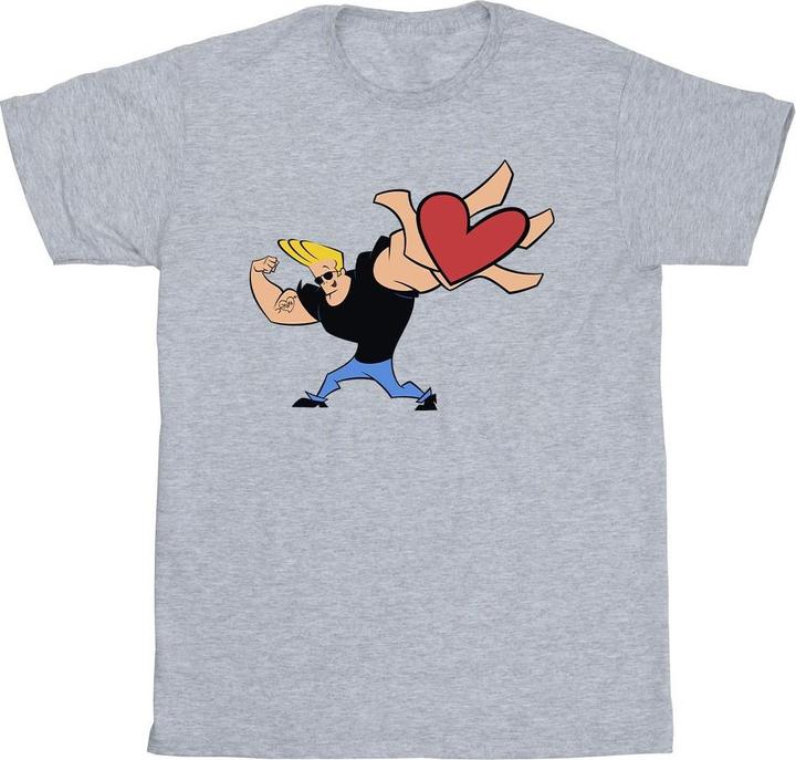 Johnny Bravo Heart Present TShirt (XXL)