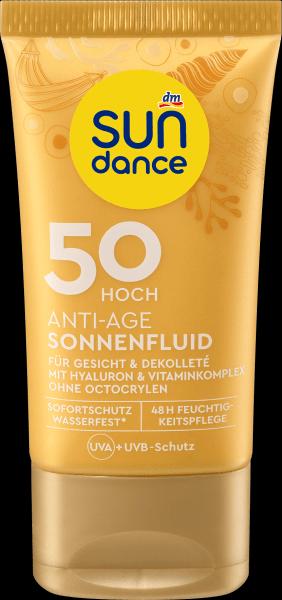 Produktbild dm Sundance Sonnenfluid Anti Age (Sonnencreme Gesicht, SPF 50)