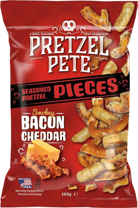 Pretzel Pete Bretzel Pieces Smokey Bacon & Cheddar 160 g (164 g)