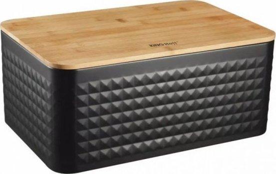 Produktbild Kinghoff Chlebak CHLEBAK STALOWY Z DESKĄ BAMBUSOWĄ KH-1713