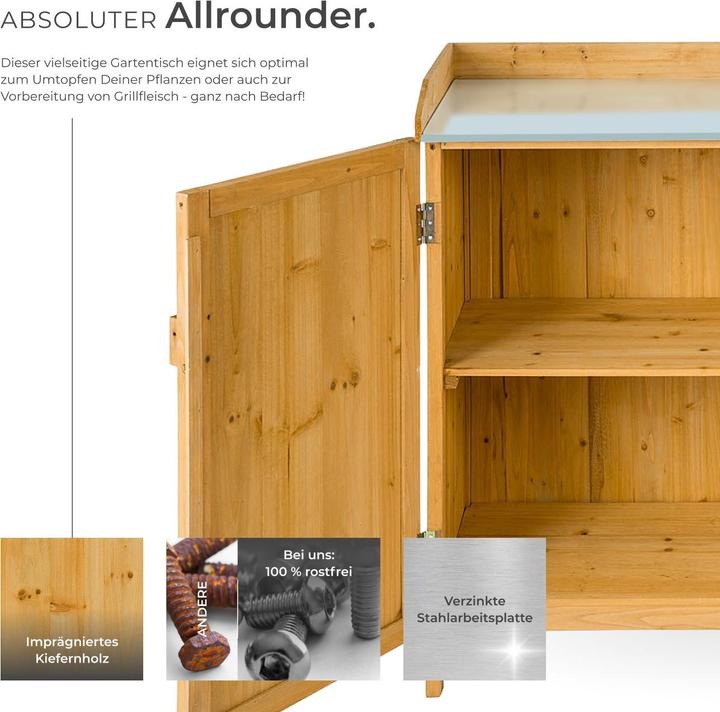 Actual product image tectake Garden storage bench