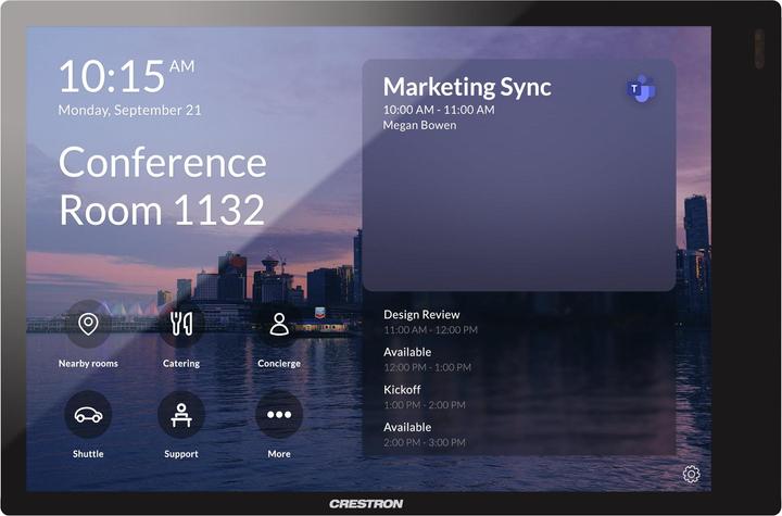 Actual product image Crestron Room Scheduling Touch Screen TS