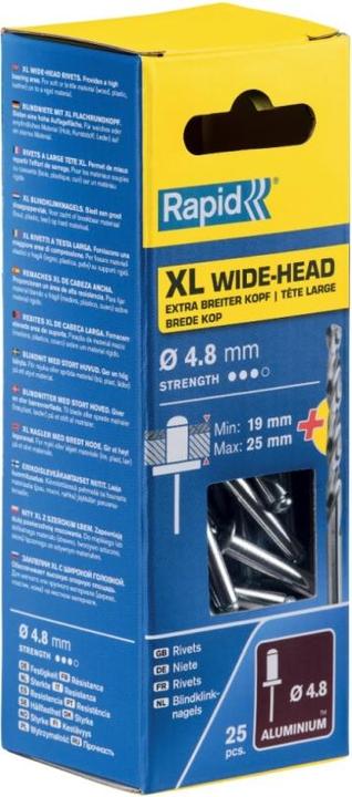 Actual product image Rapid XL blind rivet Ø 4.8 x 30 mm
