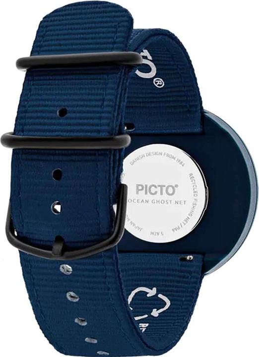 Produktbild Picto R44001-R001 Unisex Uhr Ghost Nets Navy Blue 40mm 5ATM (Analoguhr, 40 mm)