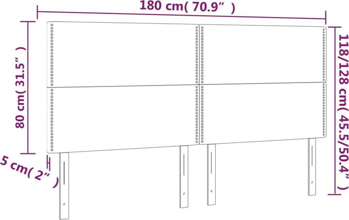Produktbild VidaXL Braylon (180 x 5 x 128 cm)