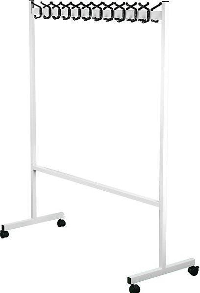 Produktbild eurokraft basic Garderobenständer, mobil, HxT 1700x550 mm, 2x11 Haken
