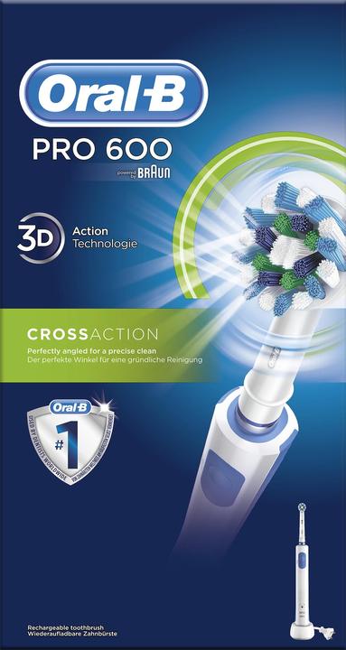 Actual product image Oral-B Pro 600 Cross Action (Oscillating toothbrush)