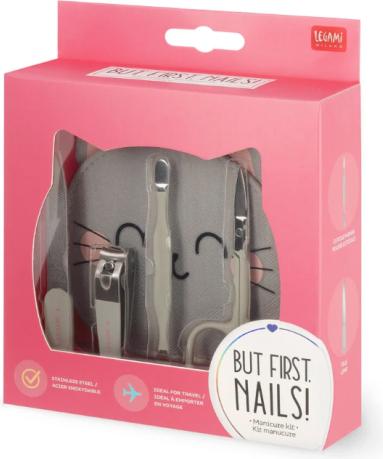 Legami Maniküre-Set - But First, Nails! Kitty