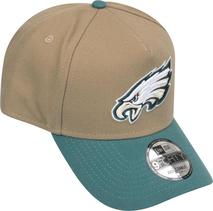 Immagine prodotto New Era 9Forty A-Frame Cap - NFL Philadelphia Eagles Khaki (Taglia unica)