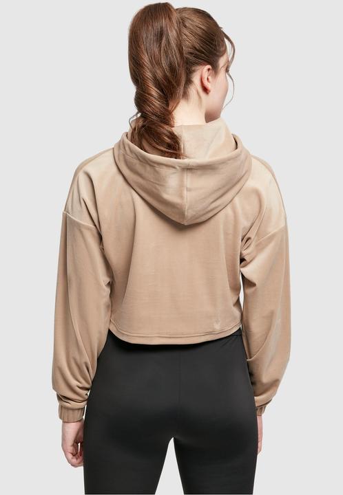 Image du produit Urban Classics Sweat à capuche croisé en velours pour femmes (L)