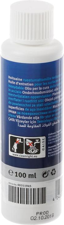 Produktbild Siemens Edelstahlpflegeöl