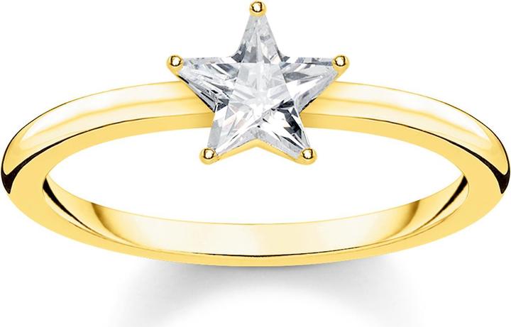 Actual product image Thomas Sabo Ring Sparkling Star gold (52, 925 Silver)