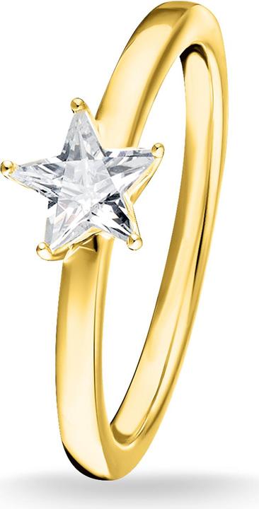 Actual product image Thomas Sabo Ring Sparkling Star gold (52, 925 Silver)