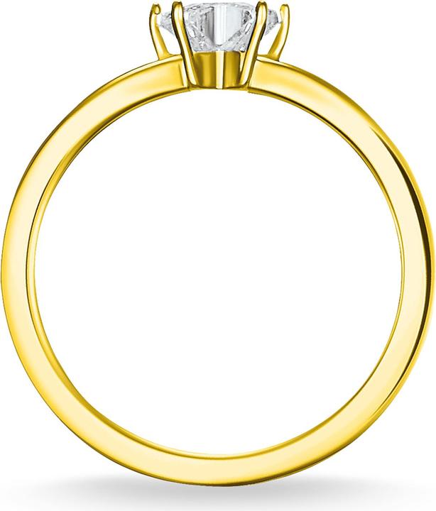 Actual product image Thomas Sabo Ring Sparkling Star gold (52, 925 Silver)