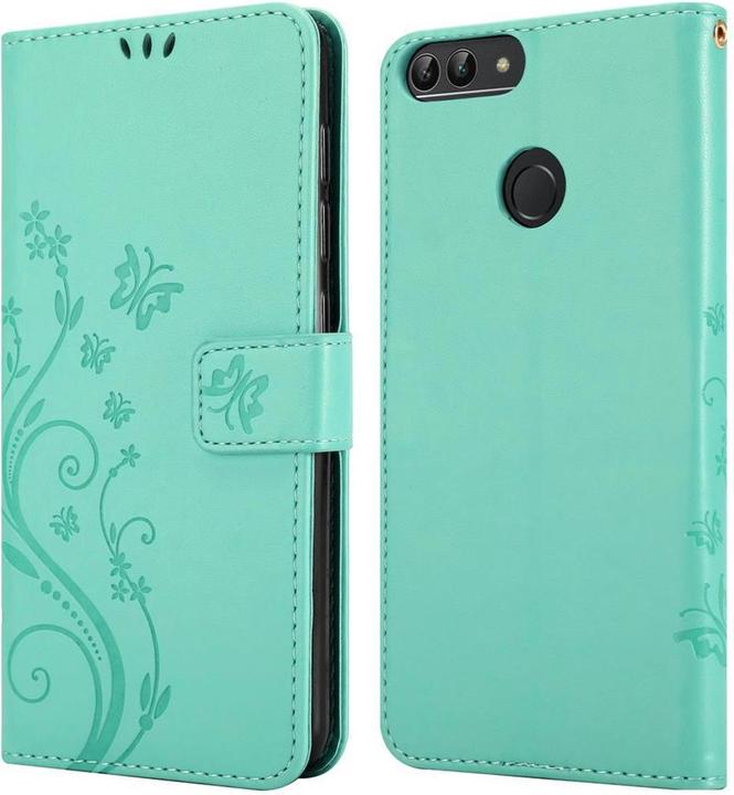 Productafbeelding Cadorabo Bloemen Boekomslag (Huawei Enjoy 7S)