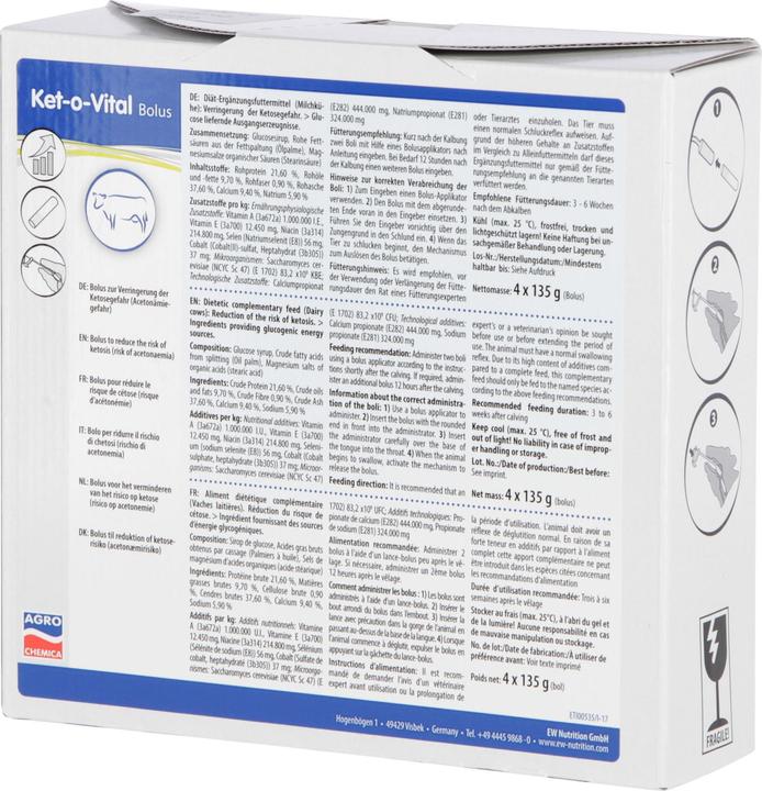 Immagine prodotto Magni Ket-o-Vital Bolus, bolo energetico, 4 boli per confezione