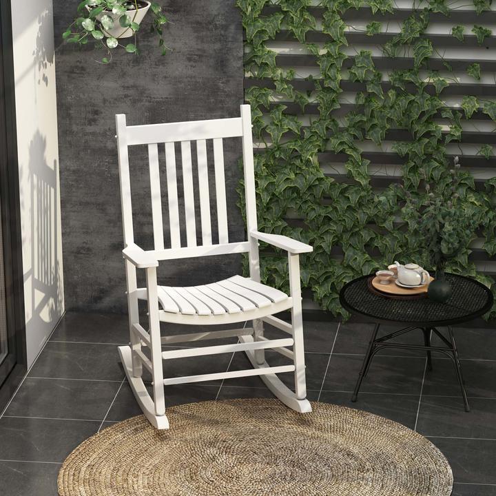 Actual product image Outsunny Rocking Chair with Armrest