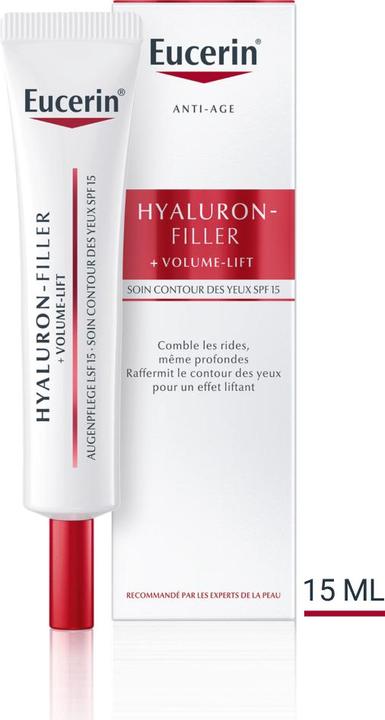 Actual product image Eucerin HYALURON-FILLER + VOLUME-LIFT Eye Care SPF 15 (Crème, 15 ml)