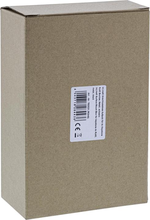Image du produit InLine Boîte de jonction pour montage en surface pour 4x prise Keystone RJ45