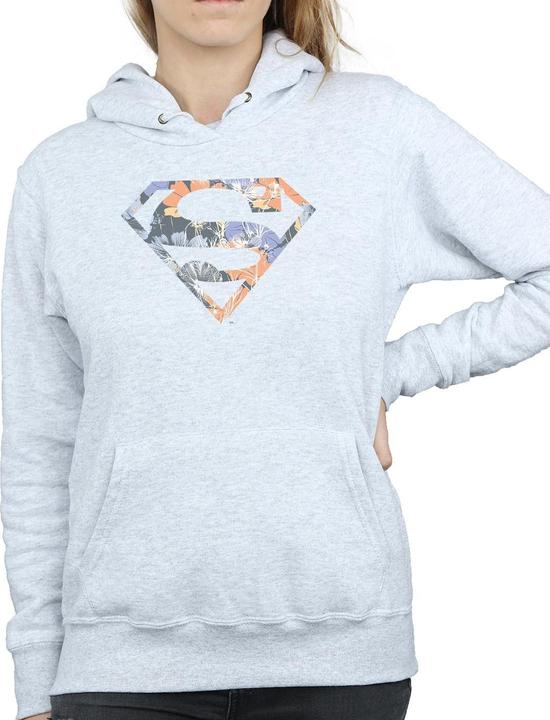 Immagine prodotto Superman Floral Logo 2 Felpa con Cappuccio Donna (L)