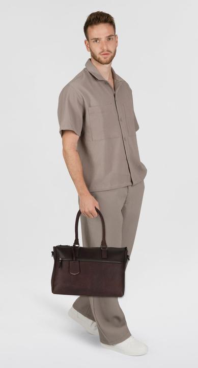 Produktbild Burkely On The Move Laptopbag 15,6 Zipper Inclusief Powerbank - aktetas - Bruin (17 l)