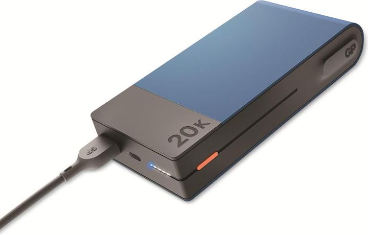 Actual product image GP Batteries GP PowerBank MP20B 20000mAh USB-C/USB-A blue 130M20BBLUE (20000 mAh, 22.50 W, 74 Wh)