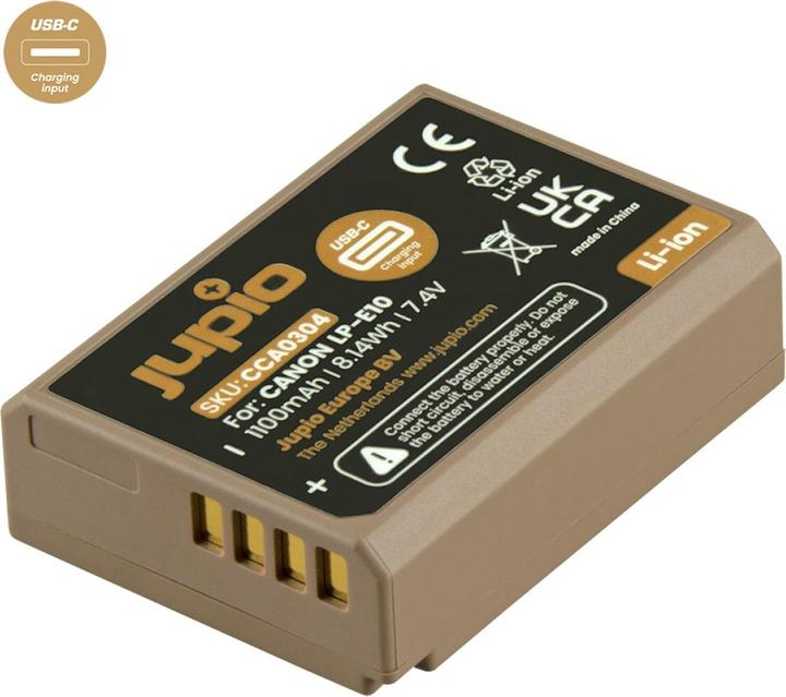 Actual product image Jupio Canon LP-E10 USB-C (Rechargeable battery)