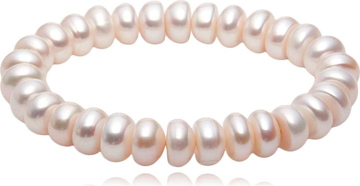 Leyda Armband Perle Weiss (19 cm, Perle)